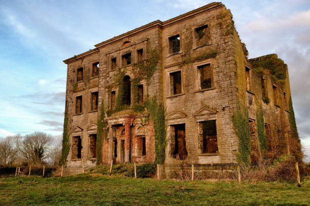 Ruins of Tyrone House,  Kilcolgan, County Galway, Ireland