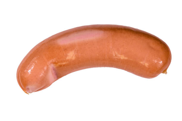 istock One sausage isolated on the white background 1093319968