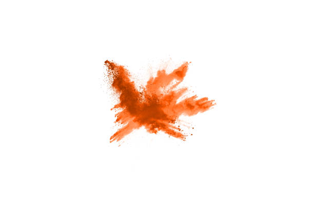 istock abstract orange powder splatted background,Freeze motion of color powder exploding/throwing color powder,color glitter texture on white background. 1093320238