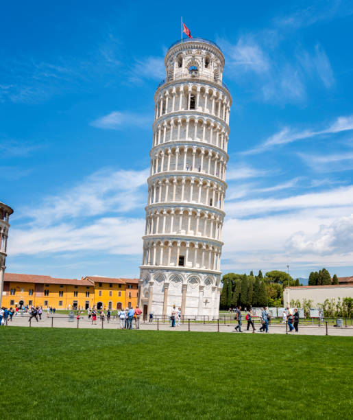 The leaning Tower of Pisa, Italy stock photo