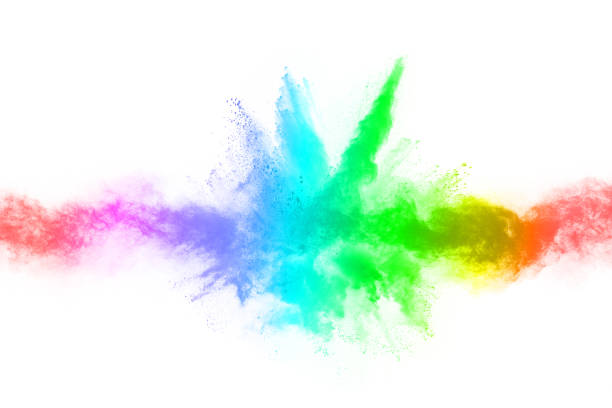 istock abstract powder splatted background. Colorful powder explosion on white background. Colored cloud. Colorful dust explode. Paint Holi. 1093324856