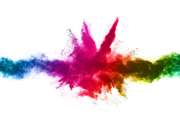 istock abstract powder splatted background. Colorful powder explosion on white background. Colored cloud. Colorful dust explode. Paint Holi. 1093324892