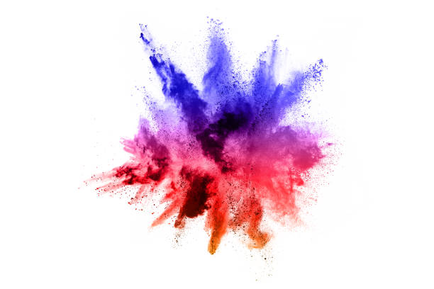 istock abstract powder splatted background. Colorful powder explosion on white background. Colored cloud. Colorful dust explode. Paint Holi. 1093324968