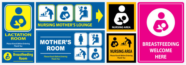 illustrations, cliparts, dessins animés et icônes de ensemble de toilettes, salle de soins infirmiers, lactation chambre placard signe - public restroom bathroom restroom sign sign