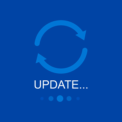 System Software Update And Upgrade Concept Loading Process Screen ...