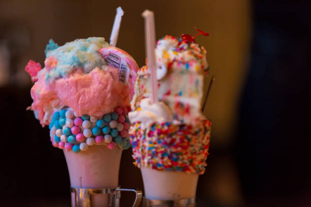istock Multiple ice cream flavors on cups and cones 1093366566