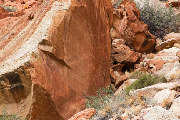 istock petroglyphs painted and carved on stone 1093395198