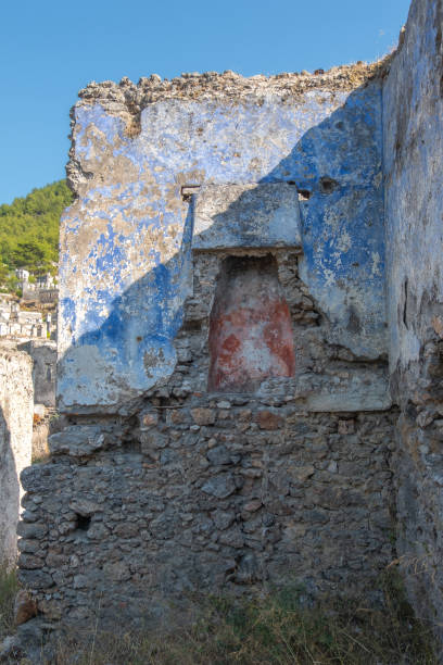 istock fethiye kayakoy, abandoned houses, migration, fireplaces 1093435706