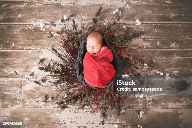 Holiday Baby Stock Photo - Download Image Now - Christmas, Baby - Human Age, Newborn