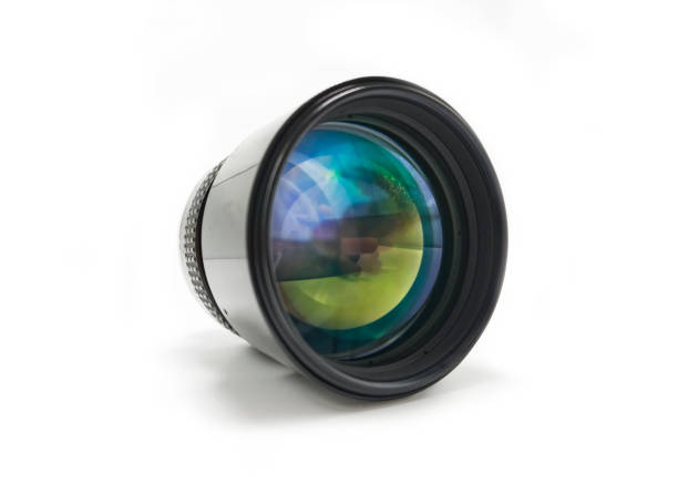 Nikkor Telephoto 135mm f/2 AI-S MF Lens stock photo