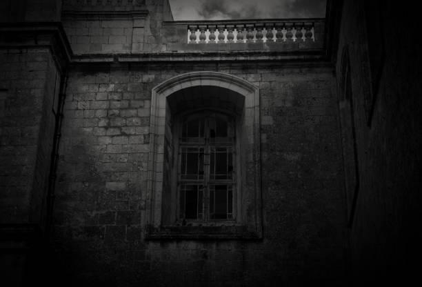 istock A Scary old Window in black and white 1093468268
