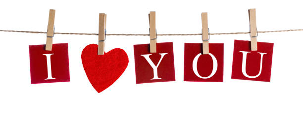 istock Pegs and I LOVE YOU words on rope 1093468372