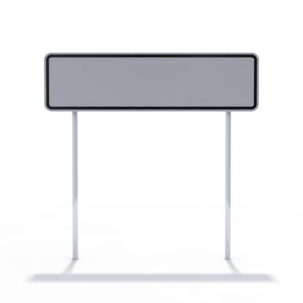 istock Blank white road sign or Empty traffic signs. 3D 1093471506