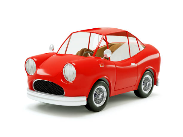 istock retro car 1970 cartoon 1093474982