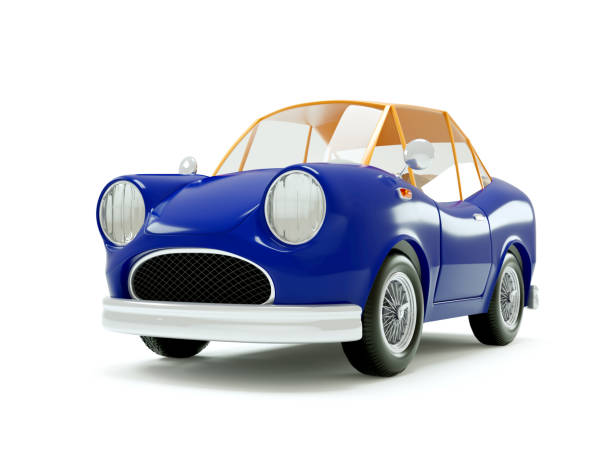 istock retro car 1970 cartoon 1093475066