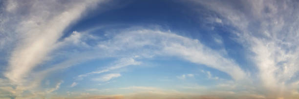 istock Panorama sky with cloud on a sunny day. 1093476316