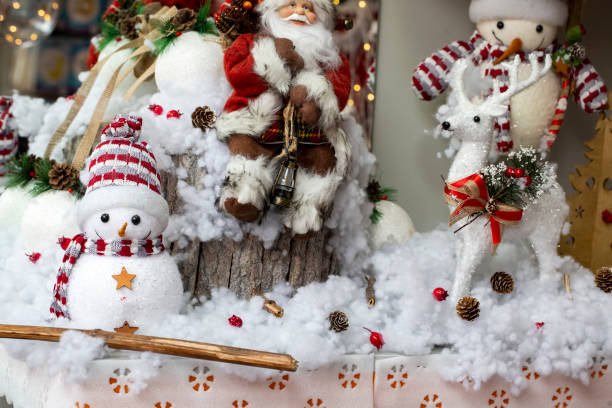 istock Christmas concept photos, snow with winter background 1093488130