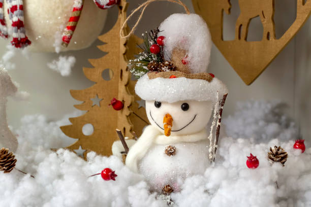 istock Christmas concept photos, snow with winter background 1093488194