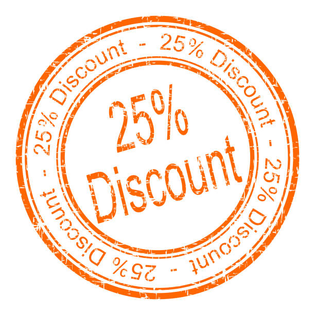 istock 25% Discount rubber stamp – illustration 1093490260