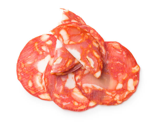 istock Sliced chorizo salami sausage 1093491544