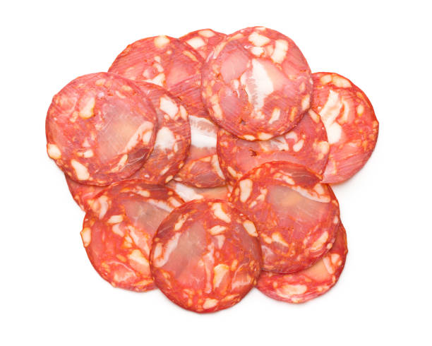 istock Sliced chorizo salami sausage 1093491564