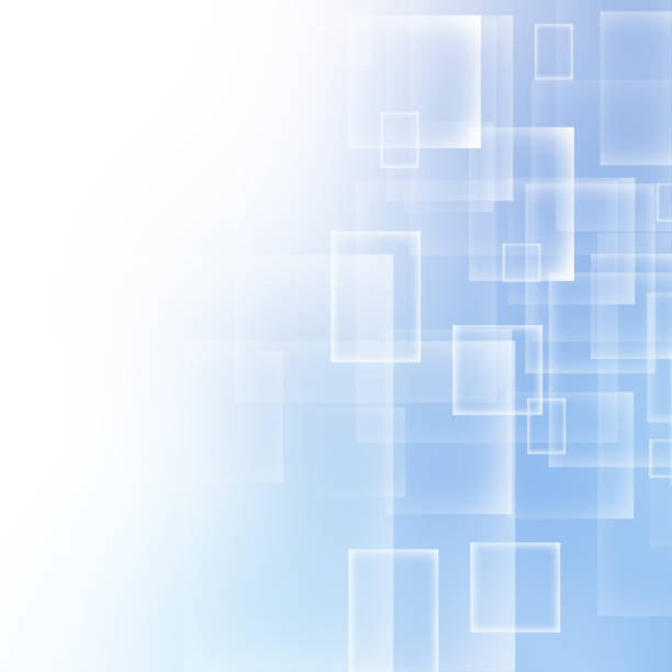 istock Abstract technology diagonally overlapped geometric squares shape blue colour on white background 1093492768