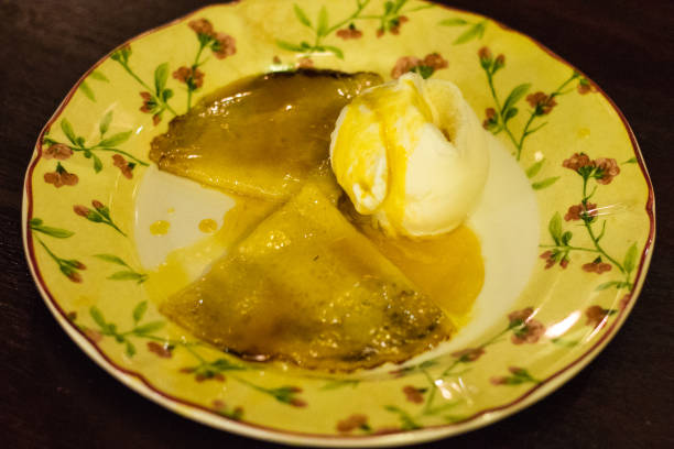 istock french dessert crepe suzette with vanilla ice cream 1093496074