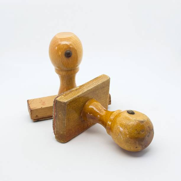 istock Shot to some wooden stamping tools over white background 1093497864