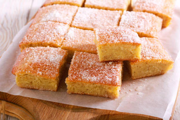 Kokosnuss Schale backen, in Scheiben geschnitten – Foto