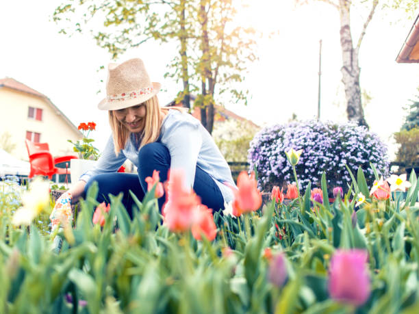 istock Woman planting flowers 1093507562