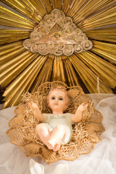 istock Baby Jesus in his crib 1093510384