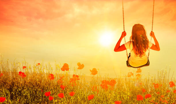istock Happy Woman in Poppys 1093510792