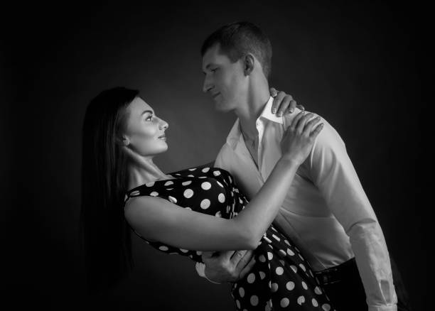 istock Couple in love dancing in the Studio. 1093515844