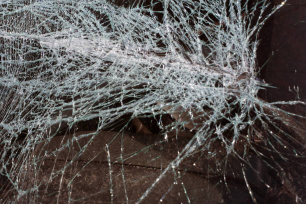 istock Broken glass texture Isolated realistic cracked glass effect, concept element. 1093517522