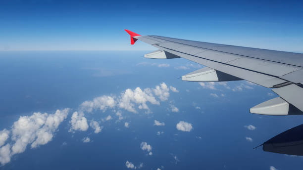 istock Aerial view from airplane window over Japan 1093518016