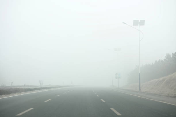 istock Walking on a foggy highway 1093518200