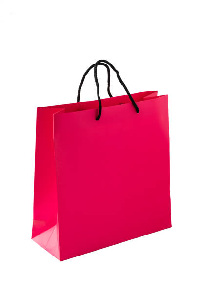 istock Pink bag on isolated white background 1093519924
