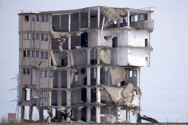 Poverty and ghetto House in bad condition looked