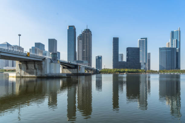 istock Dalian city waterfront downtown skyline,China 1093520900