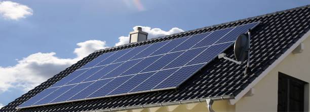 istock Photovoltaic: Roof with solar panels 1093529192