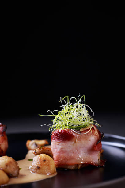 istock baked turkey breast with bacon and mushroom sauce 1093532028