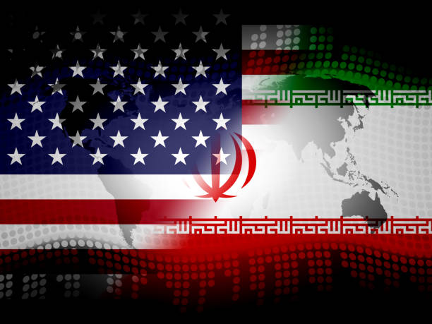 istock Us Iran Conflict And Sanctions Or Agreement - 2d Illustration 1093534956