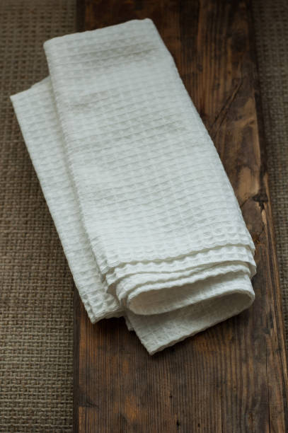 istock A simple white kitchen towel on a wooden 1093544366