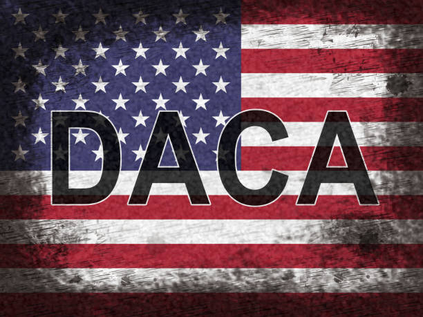 istock Daca Kids Dreamer Legislation Flag For Us Immigration - 2d Illustration 1093551574