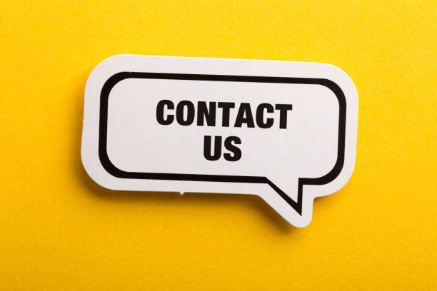 istock Contact Speech Bubble Isolated On Yellow 1093553658