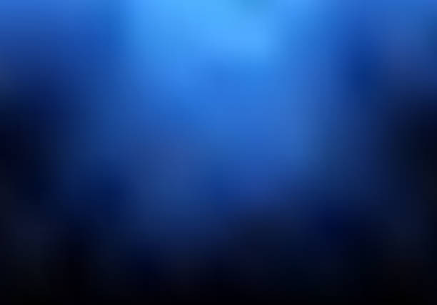 абстрактный темно-синий размытый фон с дымом и пространством для копирования - lights and fog stock illustrations