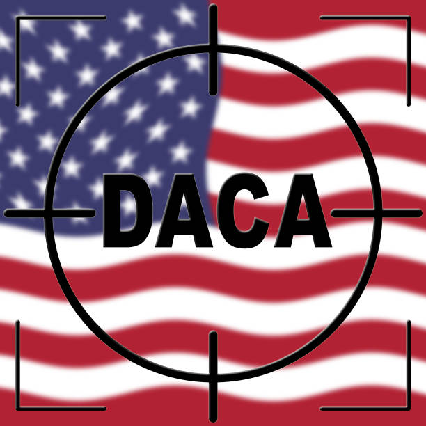 istock Daca Kids Dreamer Legislation Flag For Us Immigration - 2d Illustration 1093564658