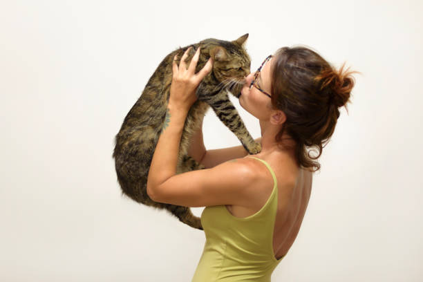 istock Woman and Cat 1093565032