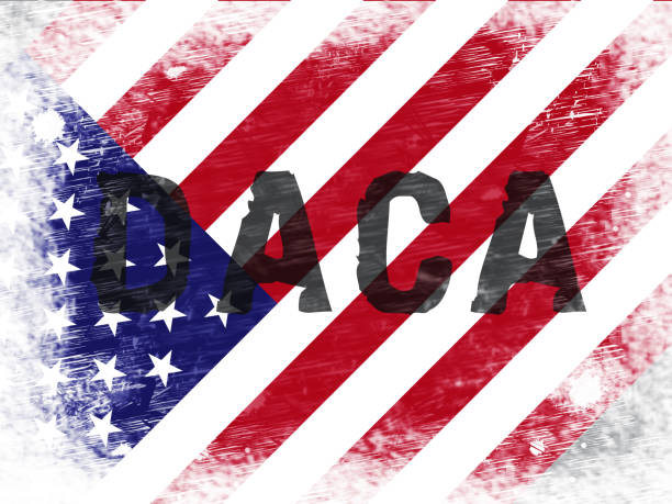 istock Daca Kids Dreamer Legislation Flag For Us Immigration - 2d Illustration 1093566660