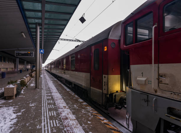 istock Sleeping night train on end of long way in Presov 1093568210